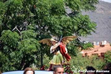 Telde rinde pleitesía a San Miguel en Valsequillo (Foto Francisco Javier Santana y TA)